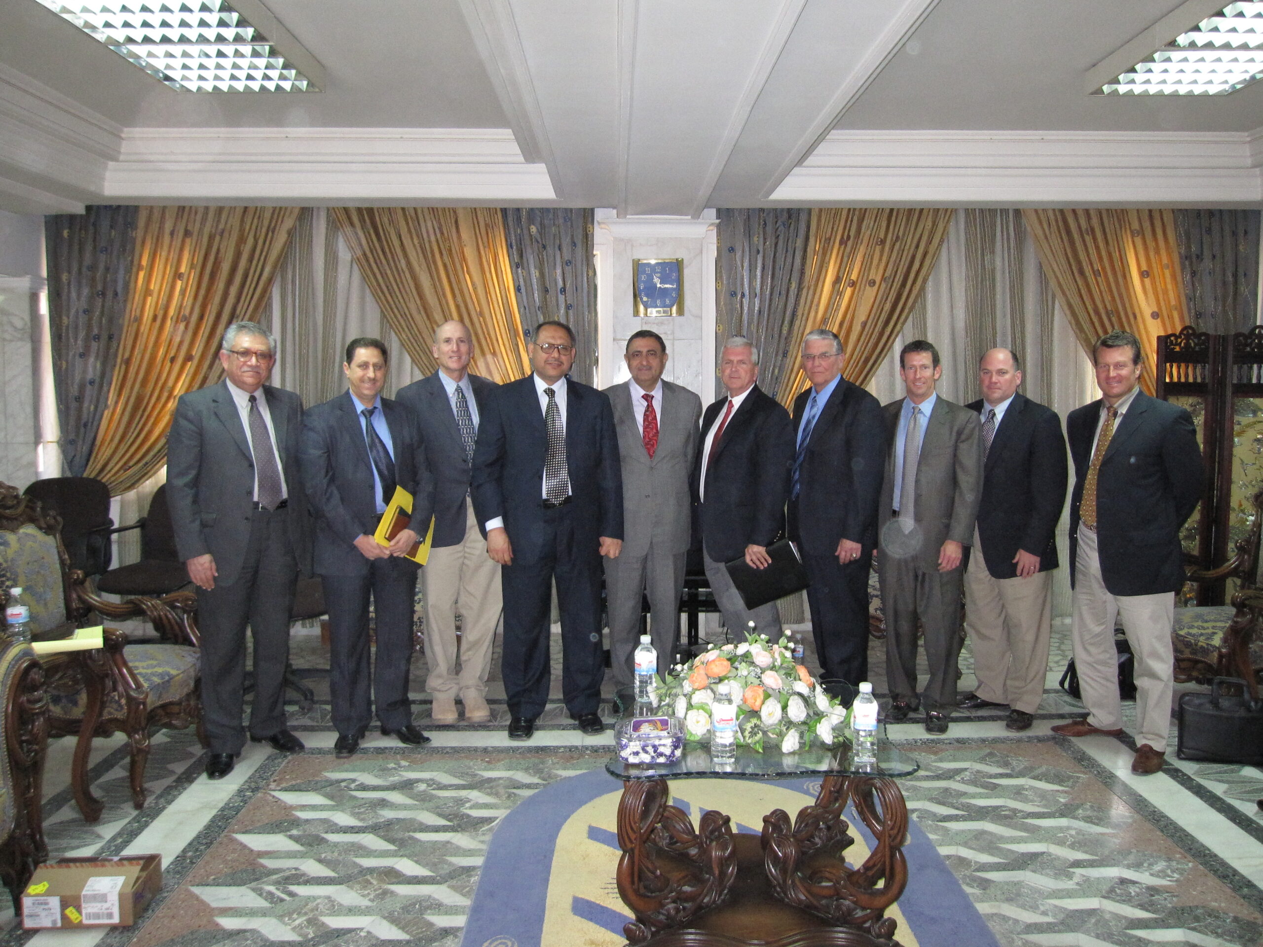Meeting with the Iraqi Deputy Minister of Construction and Housing, Red Zone, Baghdad — 2009