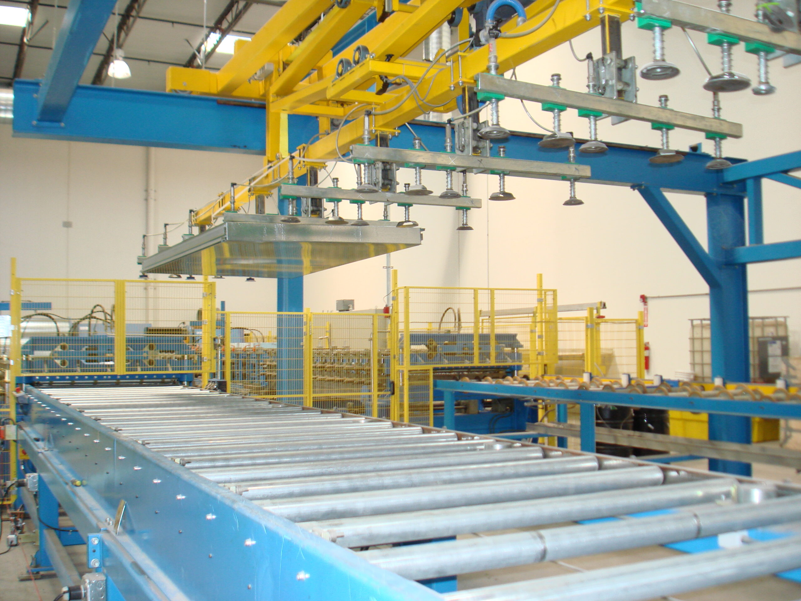 Blast-resistant composite structural panel production line